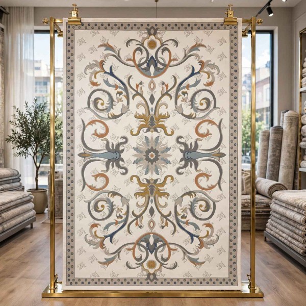 SARAY Turkish Rug Korean OZ723B WHITE MIX - 100x300 cm Hallway