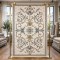 SARAY Turkish Rug Korean OZ723B WHITE MIX - 100x300 cm Hallway