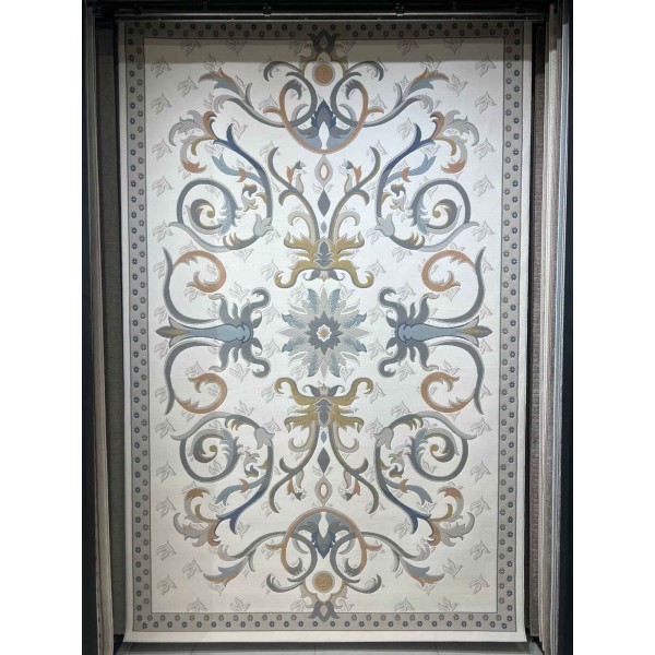 SARAY Turkish Rug Korean OZ723B WHITE MIX - 100x300 cm Hallway