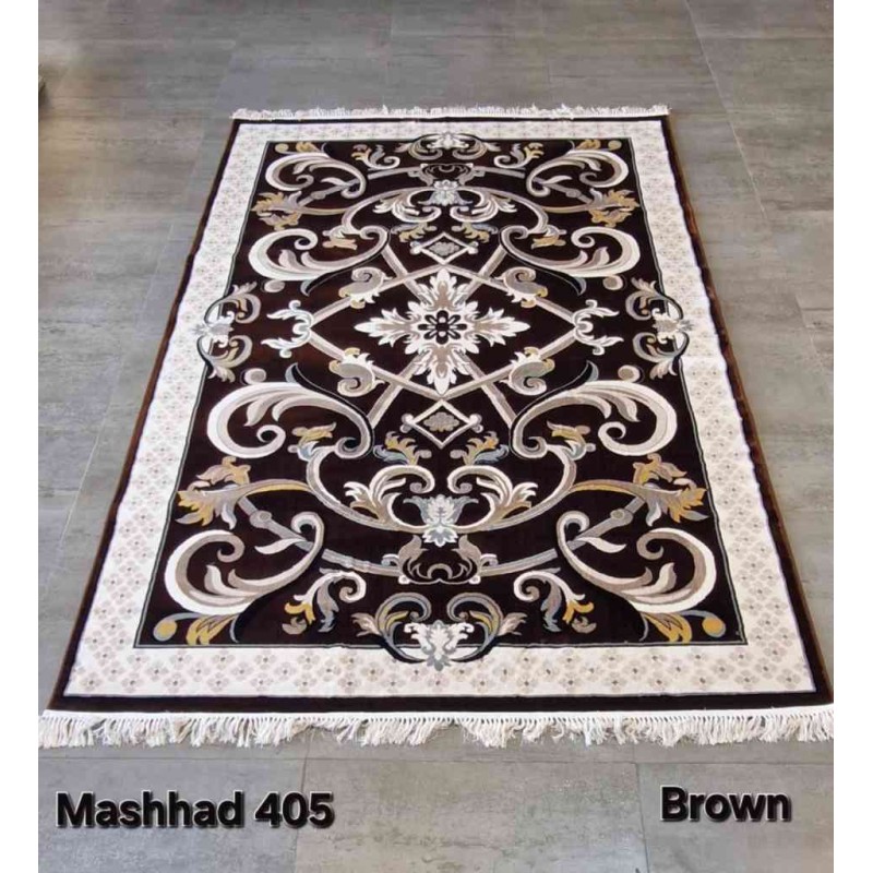 Royal French Turkish Carpet Scene 405 Brown Size 100*400