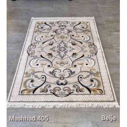 سجاد تركي فرنسي ملكي مشهد 405 بيج مقاس 500*600