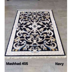 سجاد تركي فرنسي ملكي مشهد 405 كحلي مقاس 100*400