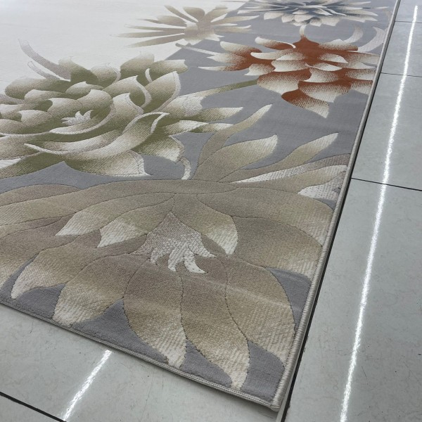 Bella Turkish Designer Rugs 9807A gray size 400*500