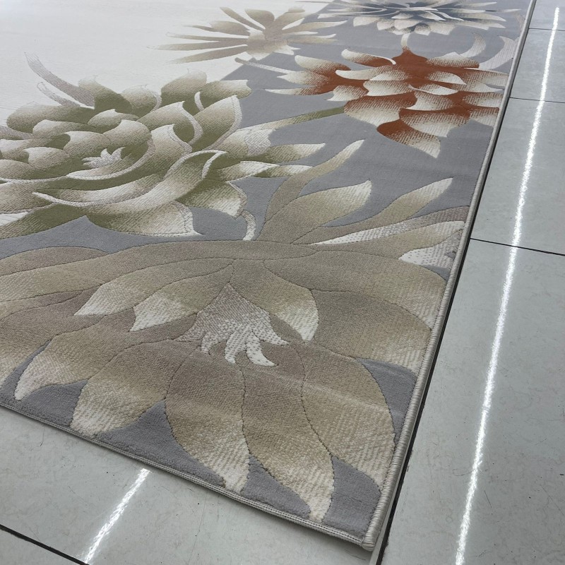 Bella Turkish Designer Rugs 9807A gray size 50*80