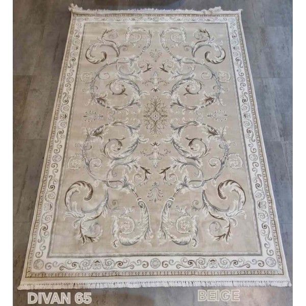 Turkish divan 39465A beige Rug Size 400*600