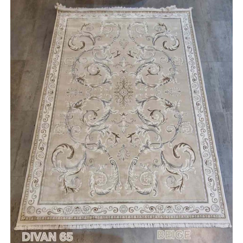 سجاد تركي ديفان 39465A اسود مقاس 100*200