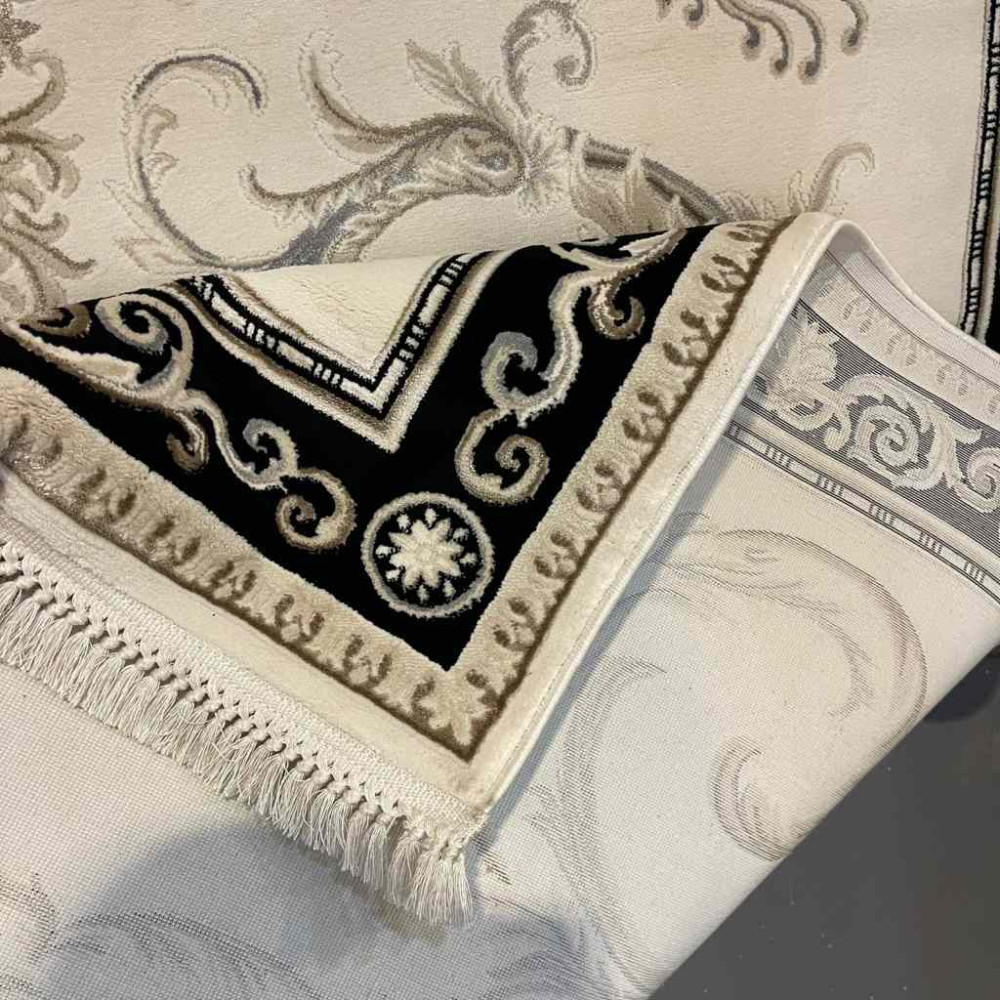 سجاد تركي ديفان 39465A اسود مقاس 150*230