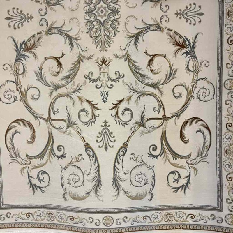 Turkish divan 39465A cream gray Rug Size 400*600
