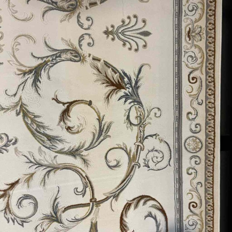 Turkish divan 39465A cream gray Rug Size 400*600