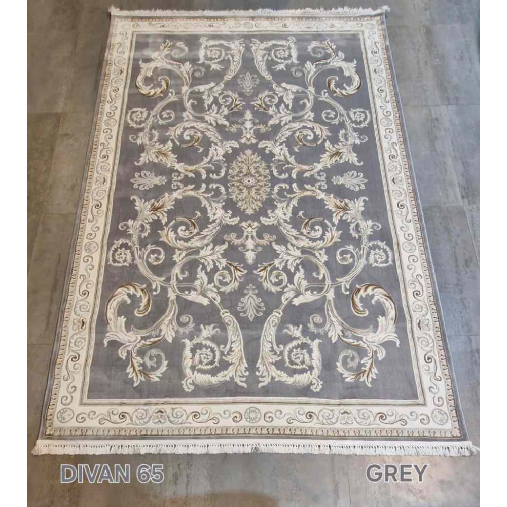 سجاد تركي ديفان 39465A رصاصي مقاس 80*150