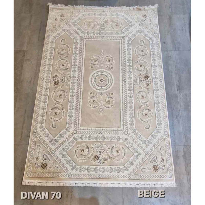 سجاد تركي ديفان 40970A بيج مقاس 250*350