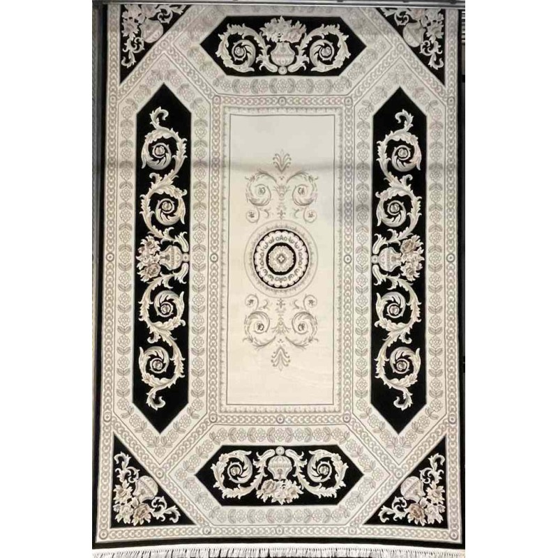 سجاد تركي ديفان 40970A اسود مقاس 250*350