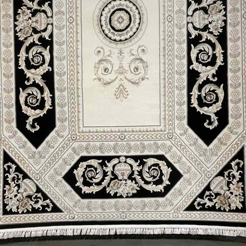 سجاد تركي ديفان 40970A اسود مقاس 250*350