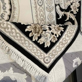 سجاد تركي ديفان 40970A اسود مقاس 250*350