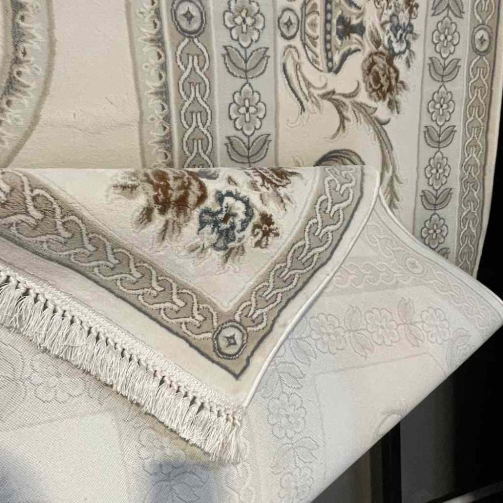 سجاد تركي ديفان 40970A كريم رضاصي مقاس 300*500