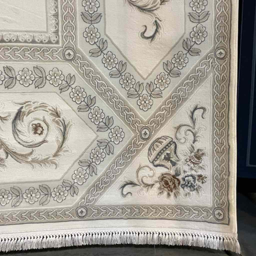 سجاد تركي ديفان 40970A كريم رضاصي مقاس 300*500