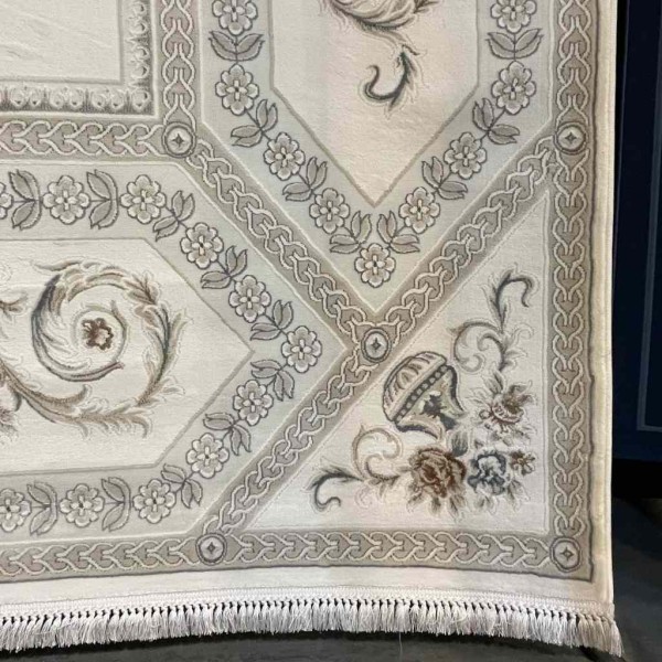 Turkish divan 40970A cream gray Rug Size 400*500