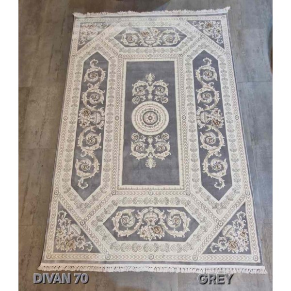 سجاد تركي ديفان 40970A رصاصي مقاس 200*300