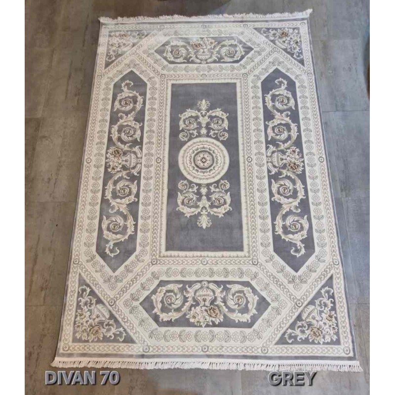 Turkish divan 40970A gray Rug Size 150*230