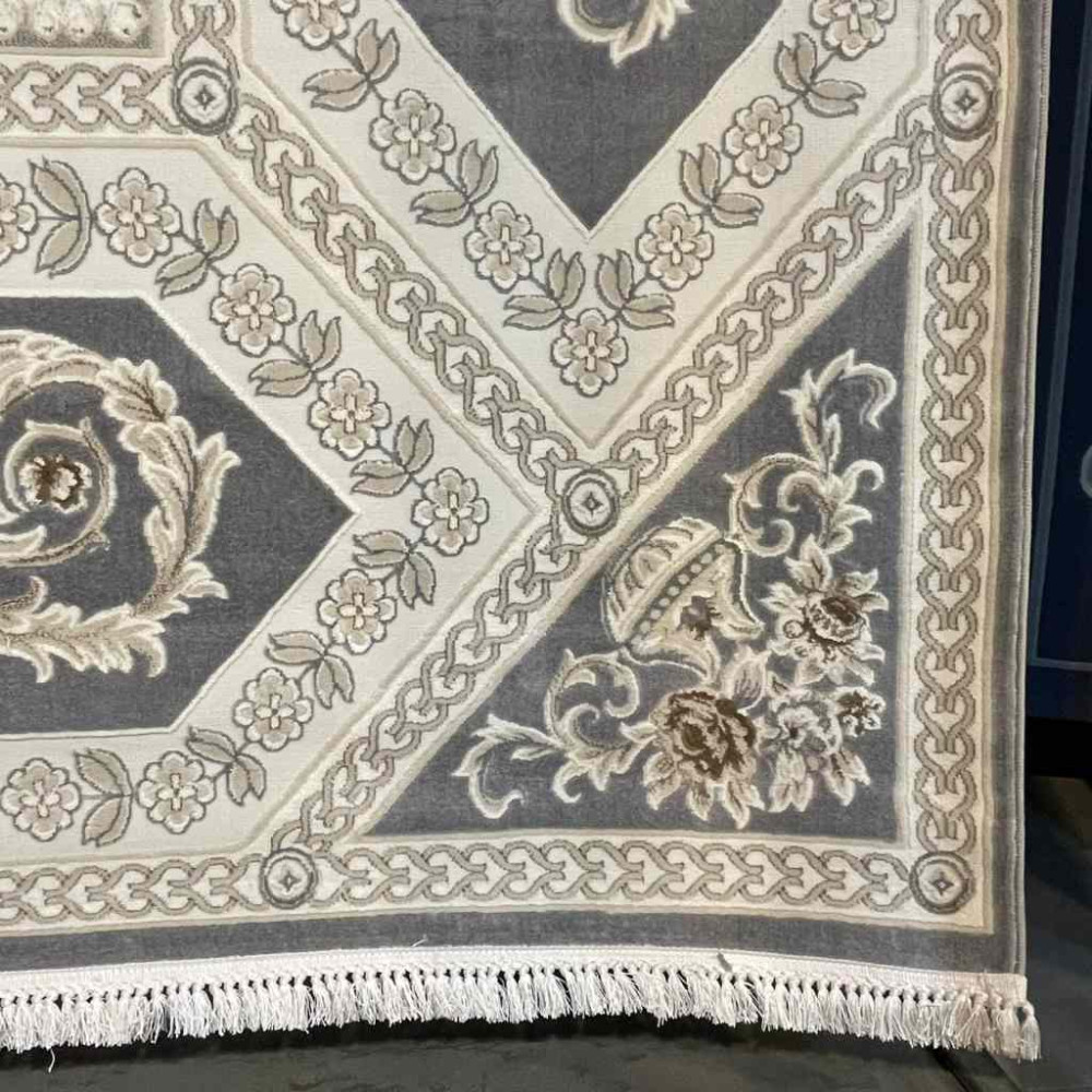 سجاد تركي ديفان 40970A رصاصي مقاس 400*600