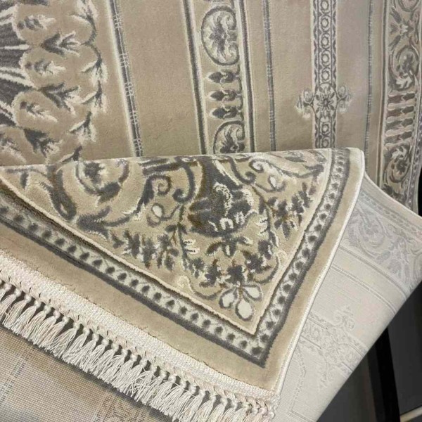 Turkish divan 40989A beige Rug Size 400*600