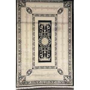 سجاد تركي ديفان 40989A اسود مقاس 150*230
