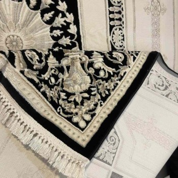 سجاد تركي ديفان 40989A اسود مقاس 300*400