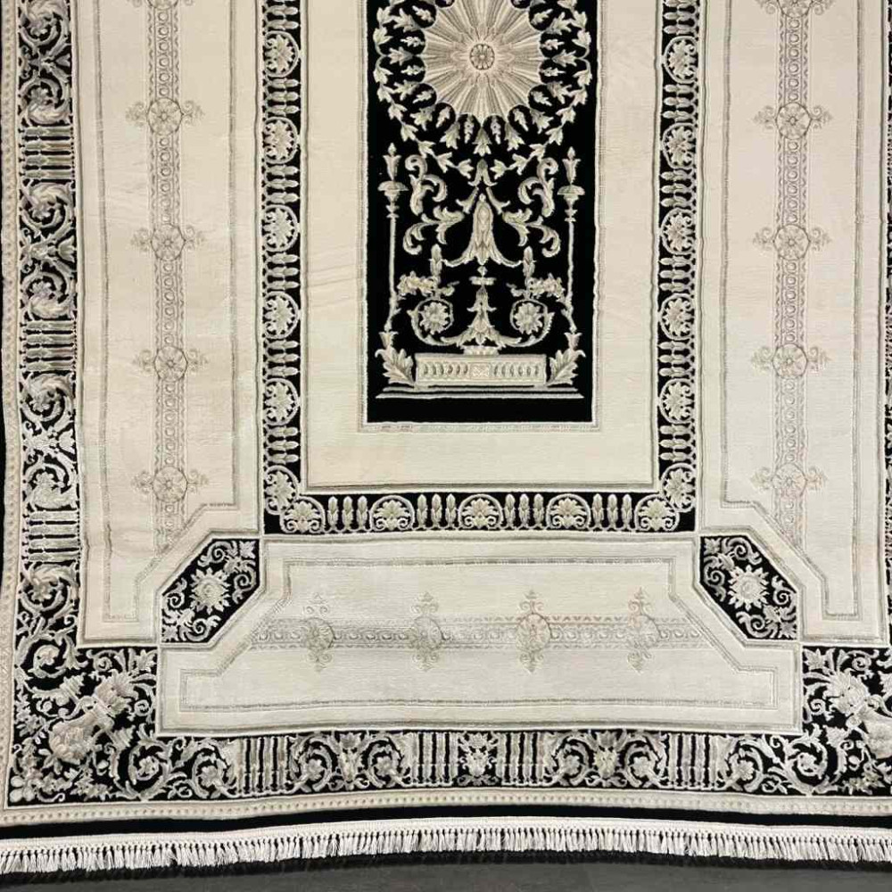 سجاد تركي ديفان 40989A اسود مقاس 80*150