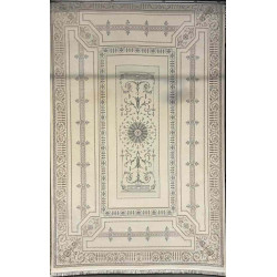 سجاد تركي ديفان 40989A كريم رصاصي مقاس 400*600