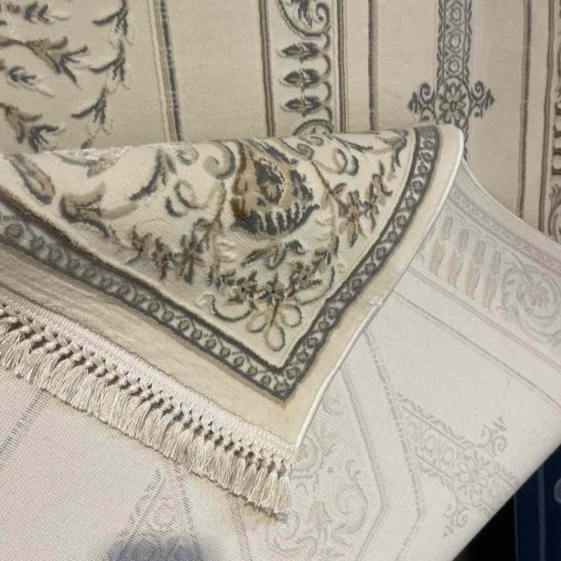 Turkish divan 40989A cream gray Rug Size 400*600