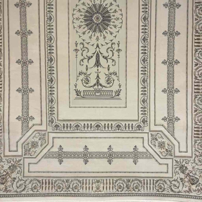 Turkish divan 40989A cream gray Rug Size 400*600