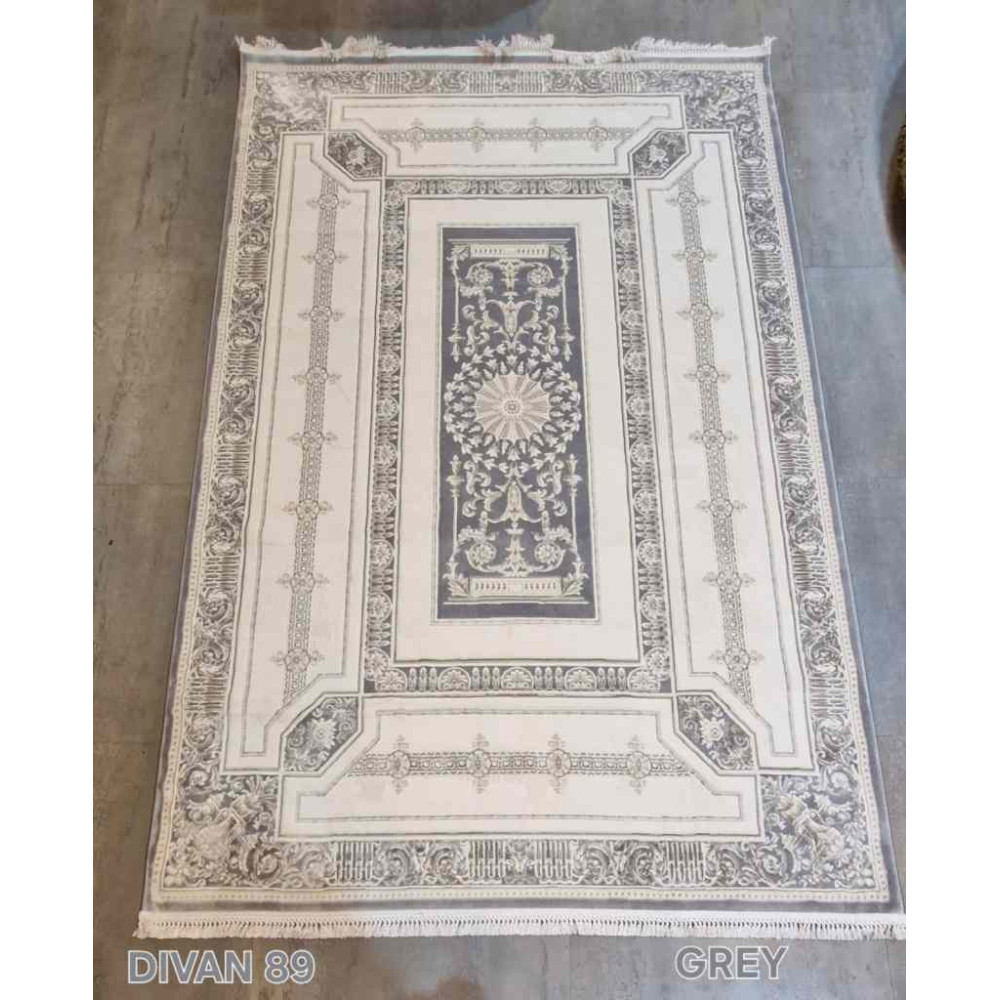 سجاد تركي ديفان 40989A رصاصي مقاس 80*150