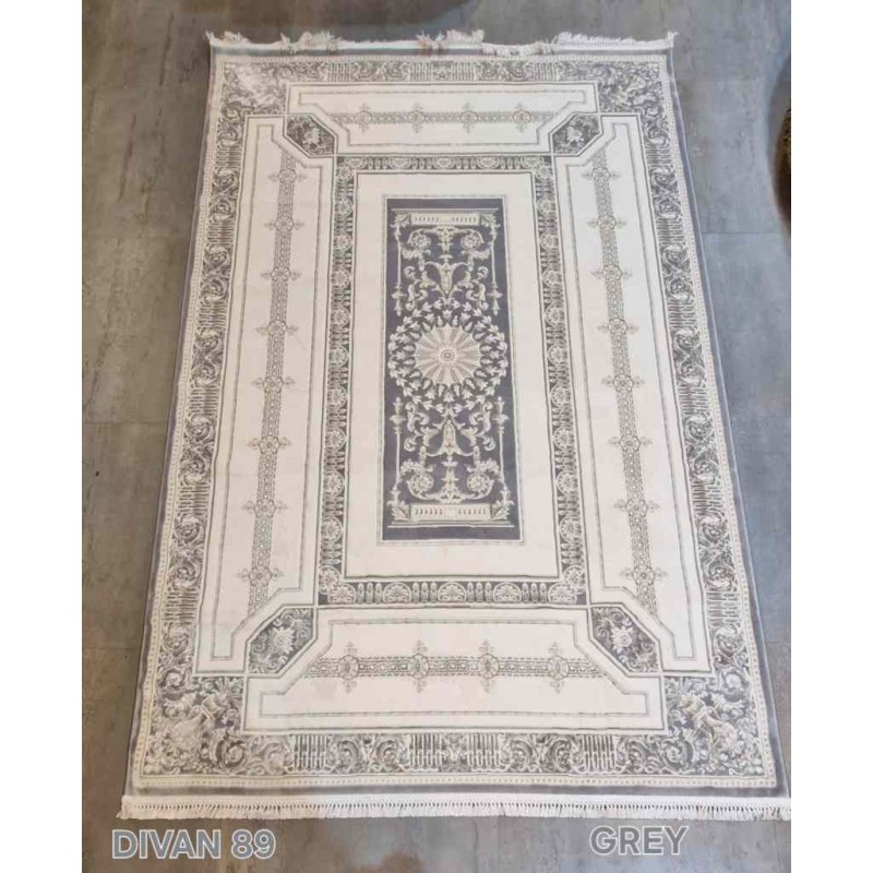 Turkish divan 40989A gray Rug Size 80*150
