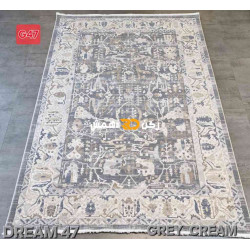 سجاد تركي بوهيمي دريم 47 رصاصي كريم مقاس 400*500