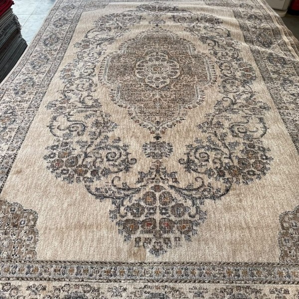 Turkish Bohemian rugs EMPIRE KC05A BEIGE MULTI ROSE Size 80*150