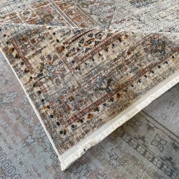 سجاد بوهيمي تركي امبيرا KO80A بيج انثراسيت مقاس 50*80