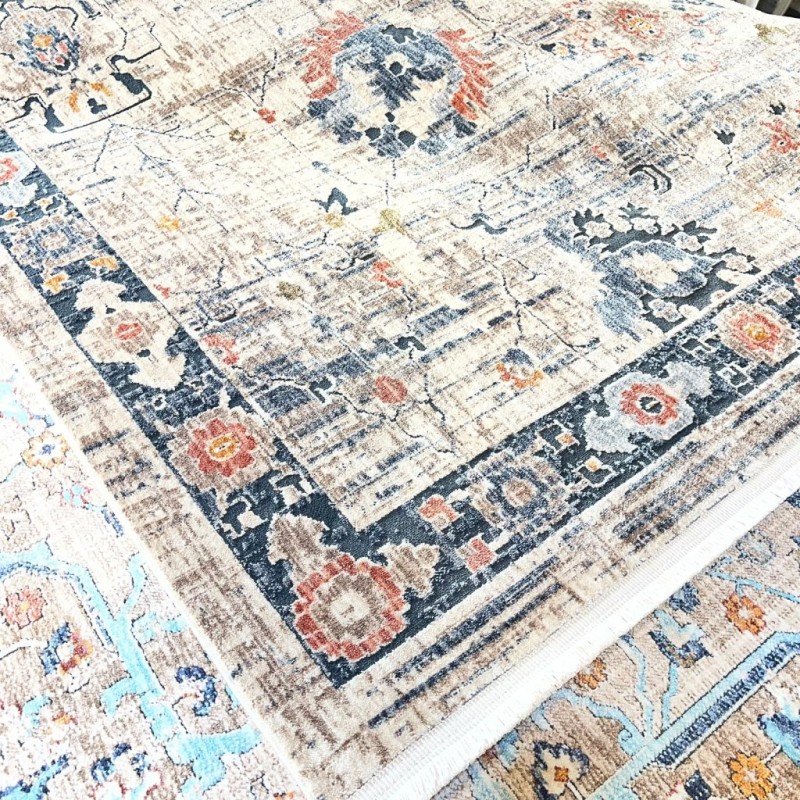 سجاد بوهيمي تركي امبيرا O297G بيج مولتي مقاس 200*300