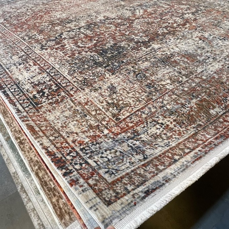 سجاد بوهيمي تركي امبيرا KO59A بيج مولتي مقاس 80*150