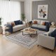 Turkish Bohemian rugs EMPIRE KO75A Light gray multi Size 100*200