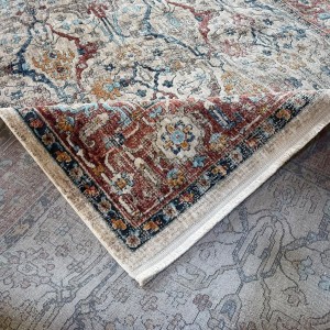 سجاد بوهيمي تركي امبيرا KP77A كريم احمر مقاس 300*400