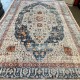 Turkish Bohemian rugs EMPIRE KP81B Cream Dark Blue Size 80*150