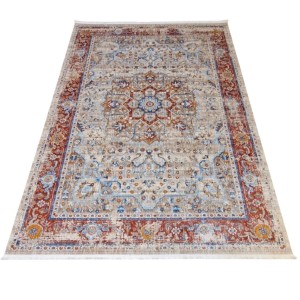 سجاد بوهيمي تركي امبيرا KP82C كريم احمر مقاس 300*400