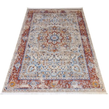 سجاد بوهيمي تركي امبيرا KP82C كريم احمر مقاس 300*400