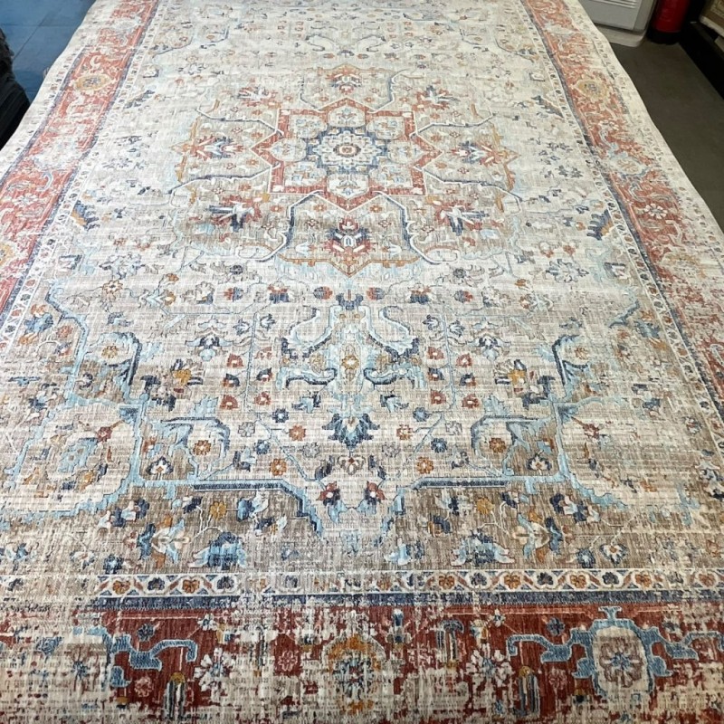 سجاد بوهيمي تركي امبيرا KP82C كريم احمر مقاس 100*300