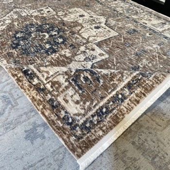 سجاد بوهيمي تركي امبيرا K086G بيج غامق مقاس 100*200
