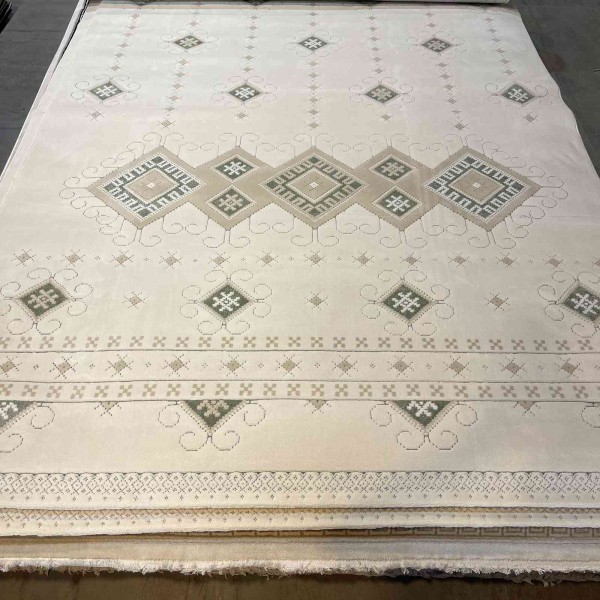 سجاد الهبه نقش نجدي تركي خيال G0911A اخضر مقاس 100*200