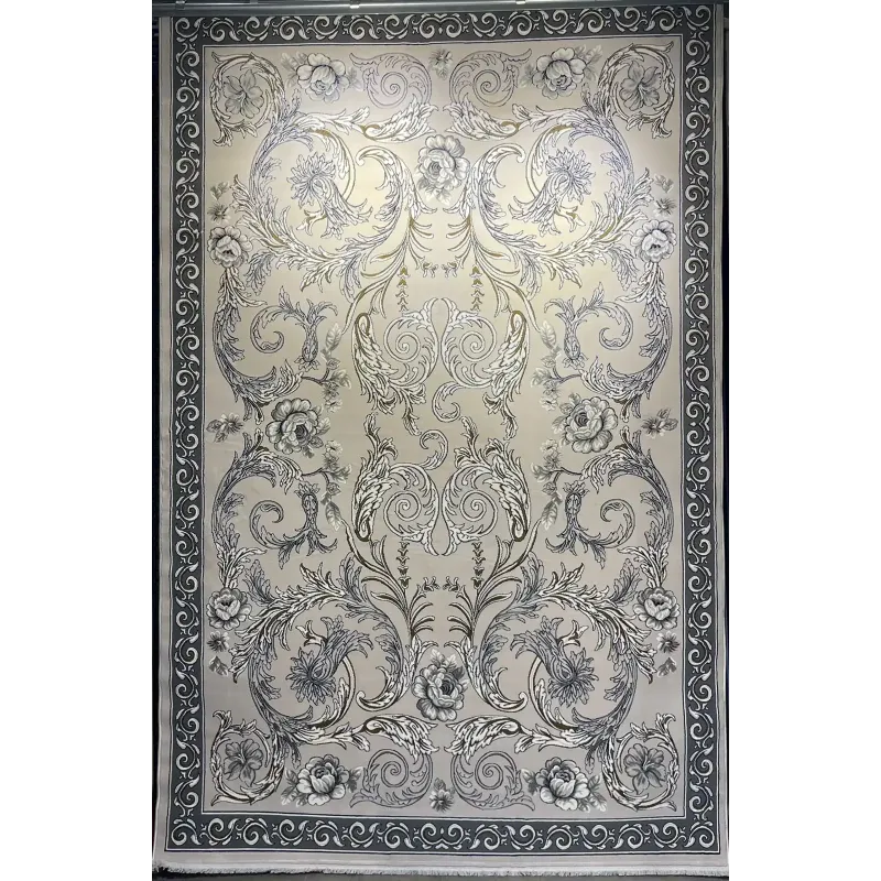 Turkish rug joud French pattern 42001A light gray size 100x200
