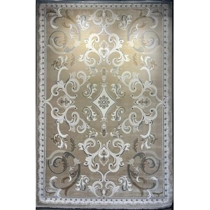 Turkish rug joud French pattern 39207A cream beige size 400*400