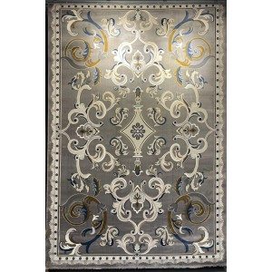 Turkish rug joud French pattern 39207A gray size 400*500