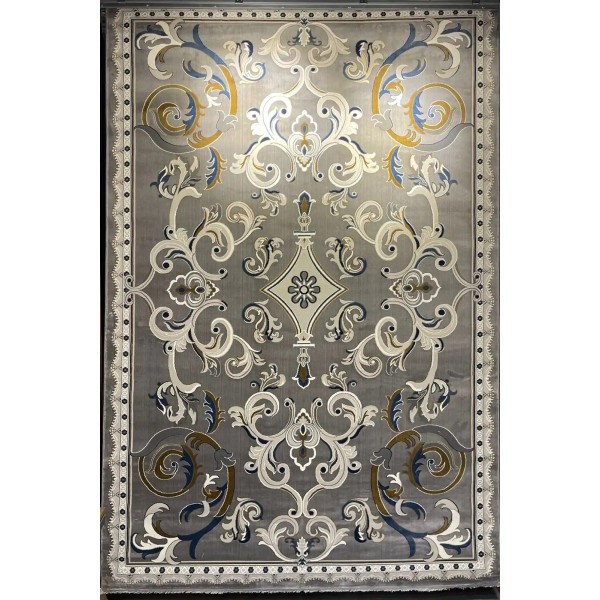 Turkish rug joud French pattern 39207A gray size 400*500
